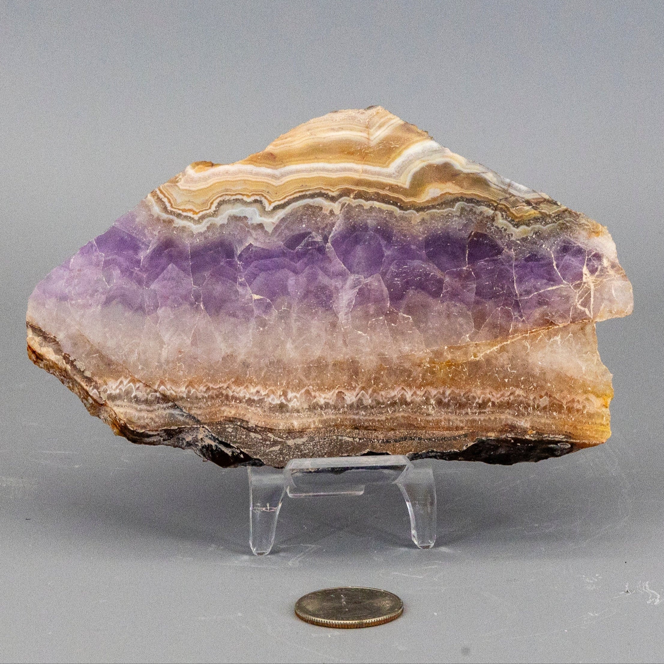 Amethyst "Laced" Agate Crystal Slabs