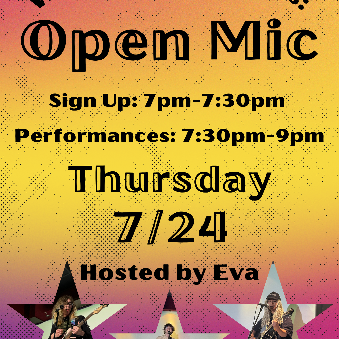 7/24 Open Mic