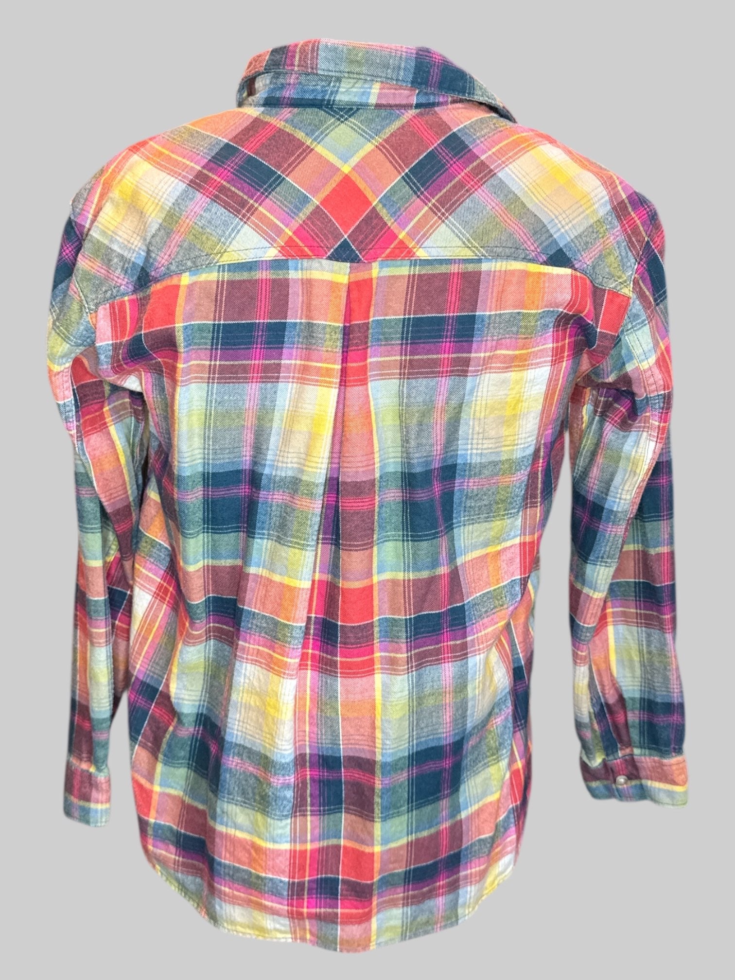 0X Multicolor plaid flannel