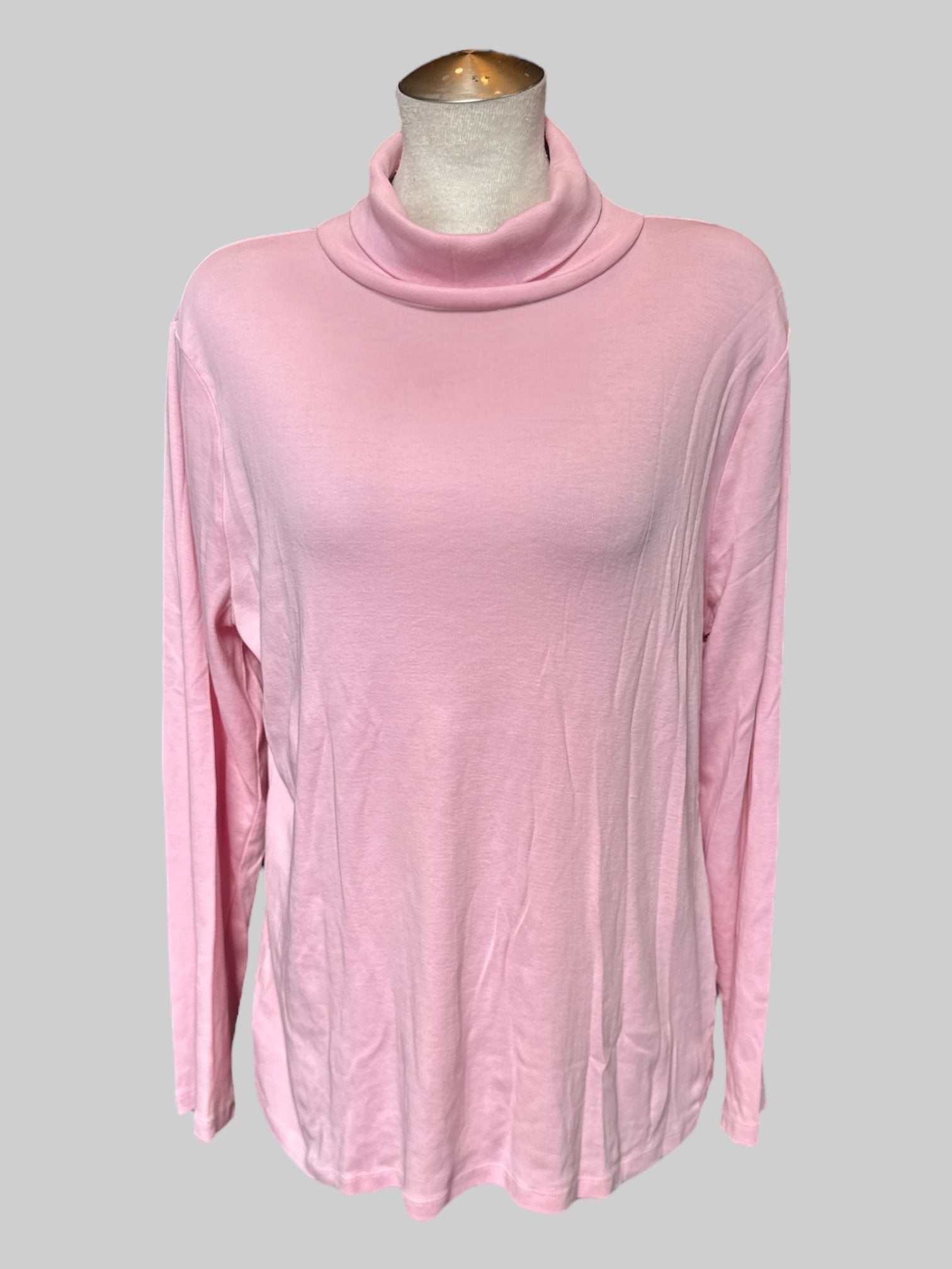 2X Soft light pink turtleneck