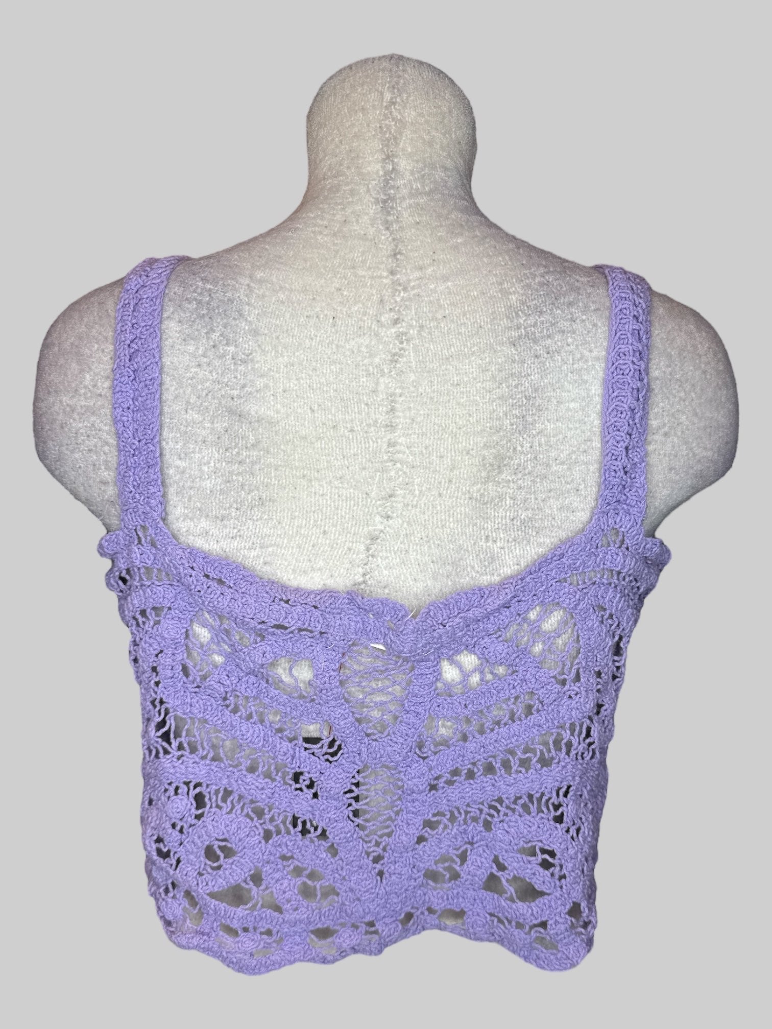 XL Light purple crop top