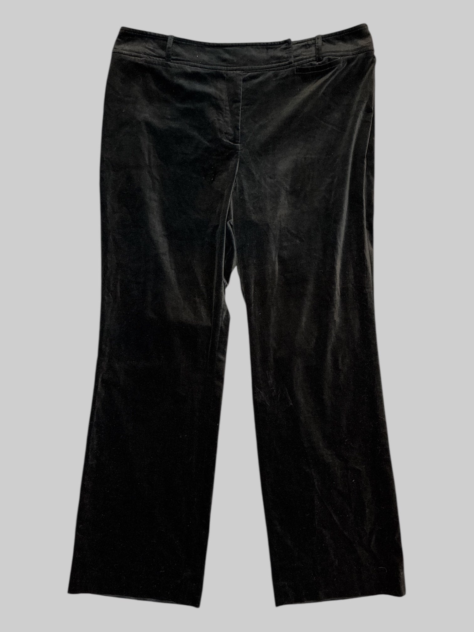XL Black velvet pants