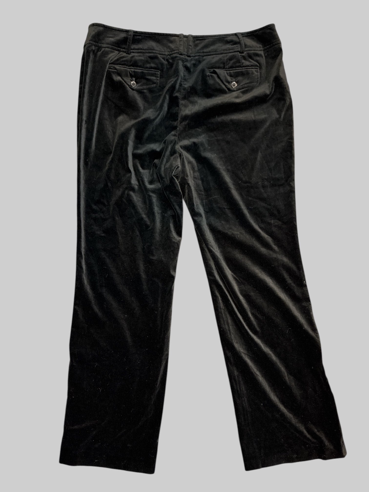 XL Black velvet pants