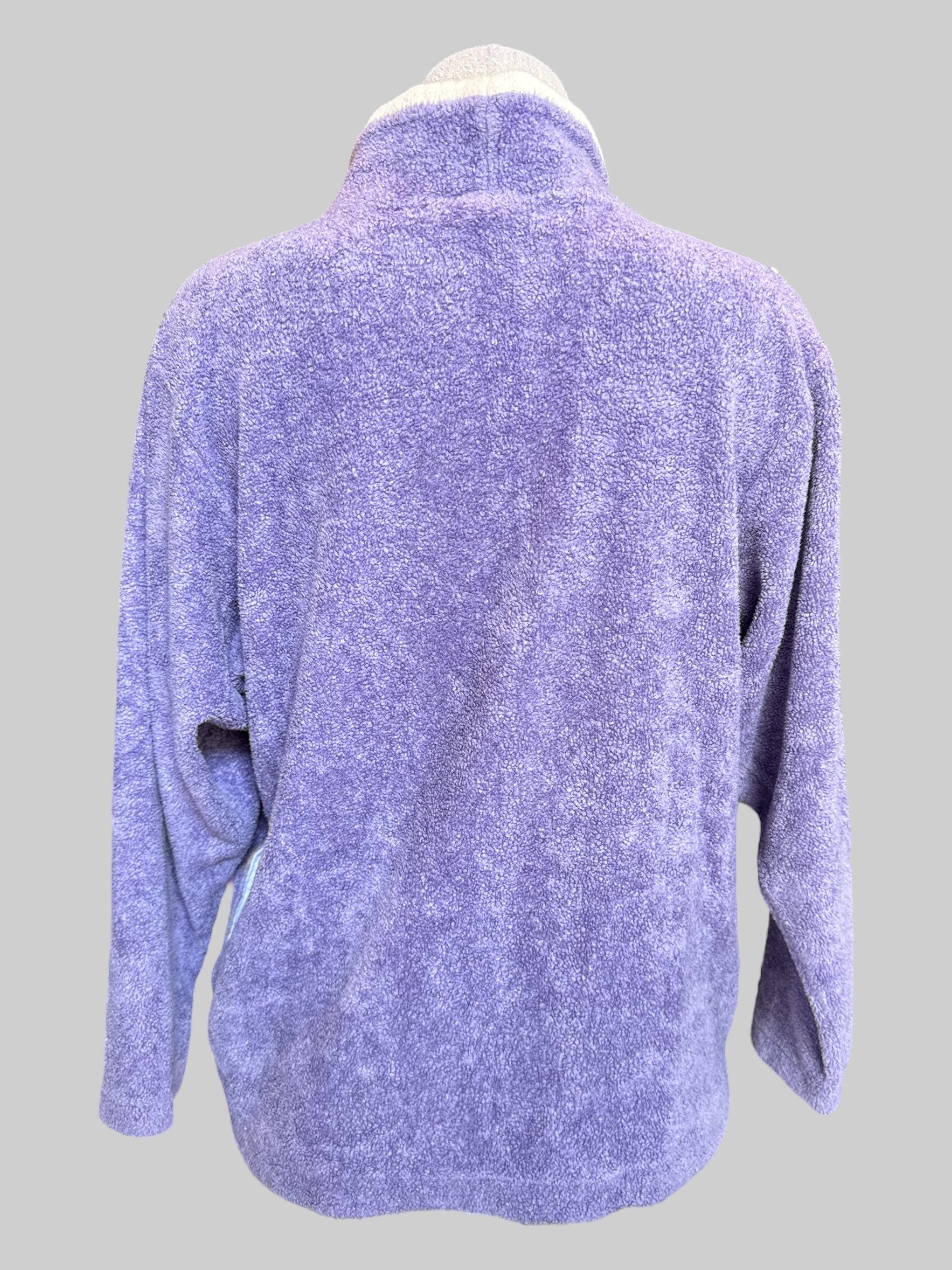 0X Vintage purple Sherpa pullover turtleneck sweater