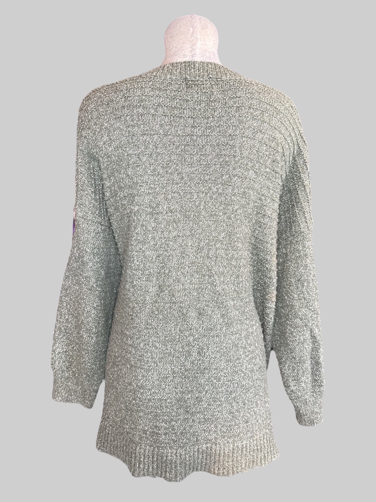 4X Green grey pullover knit sweater