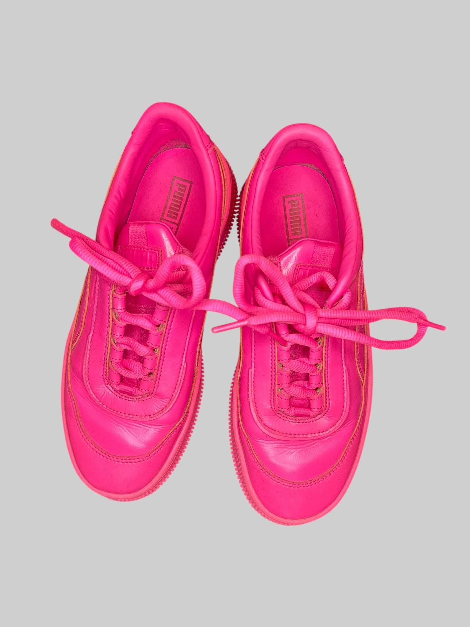 Size 8.5 Bright pink Puma sneakers
