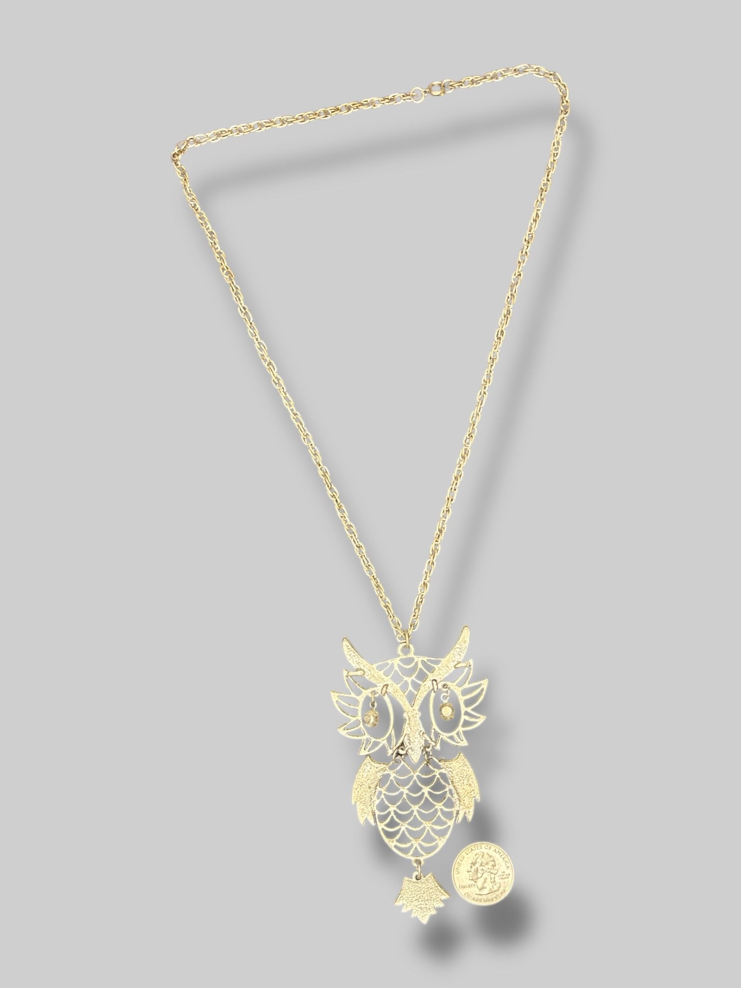Big owl necklace