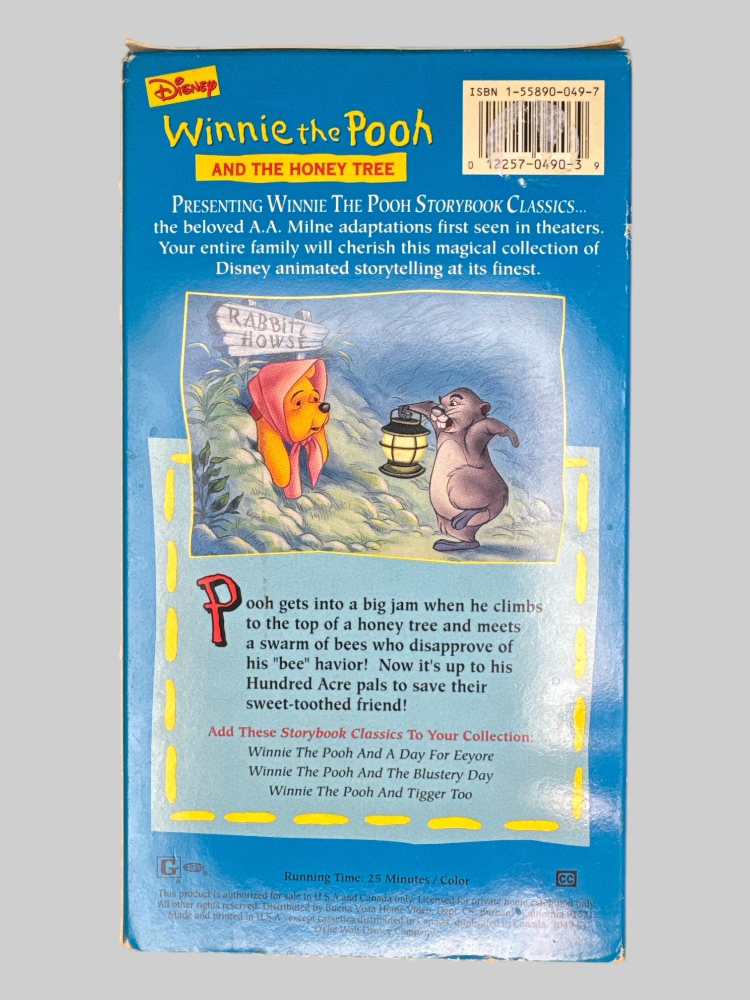 Winnie the Pooh and the honey tree vhs tape