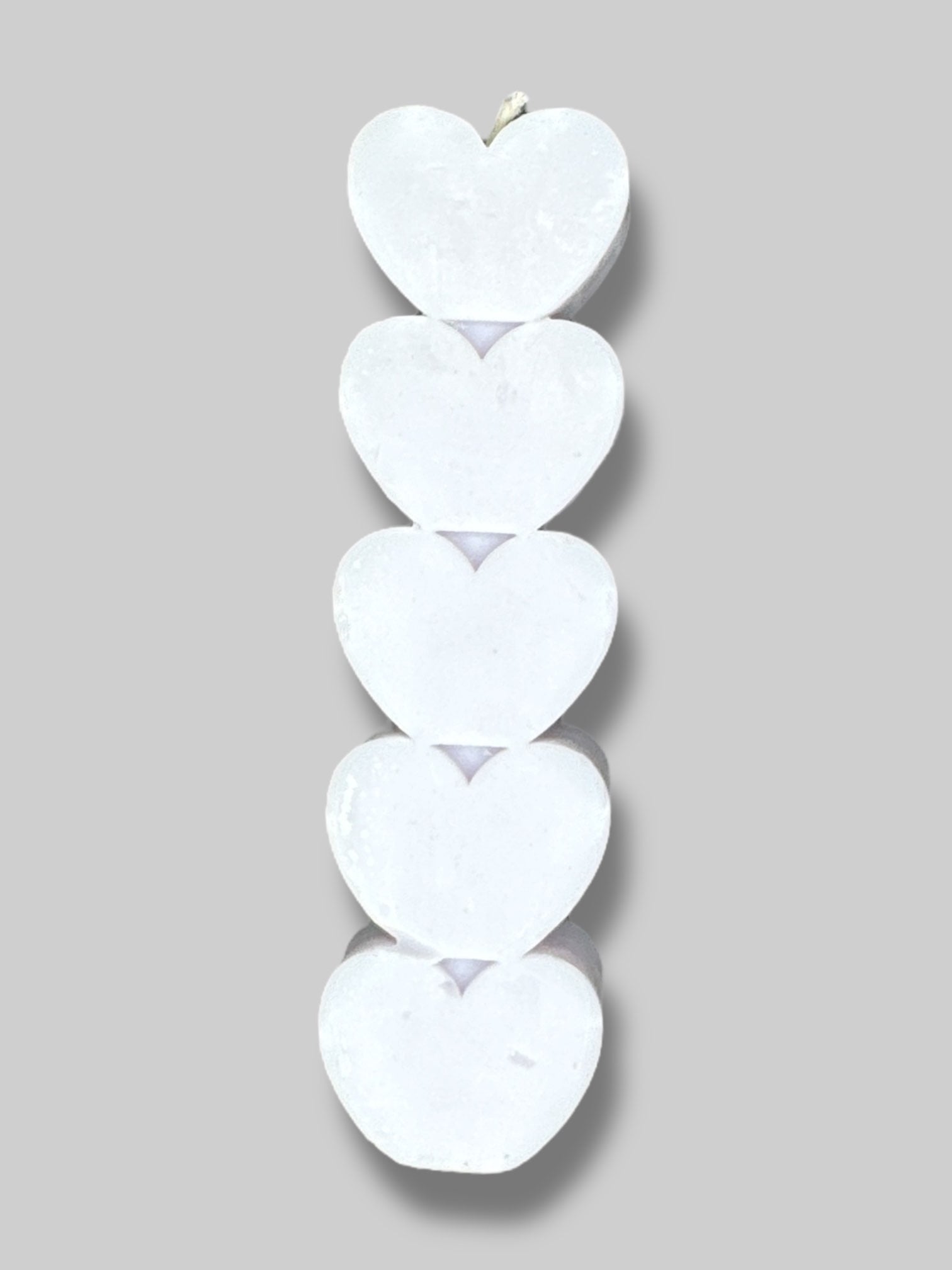 6” light Purple Heart stack candle