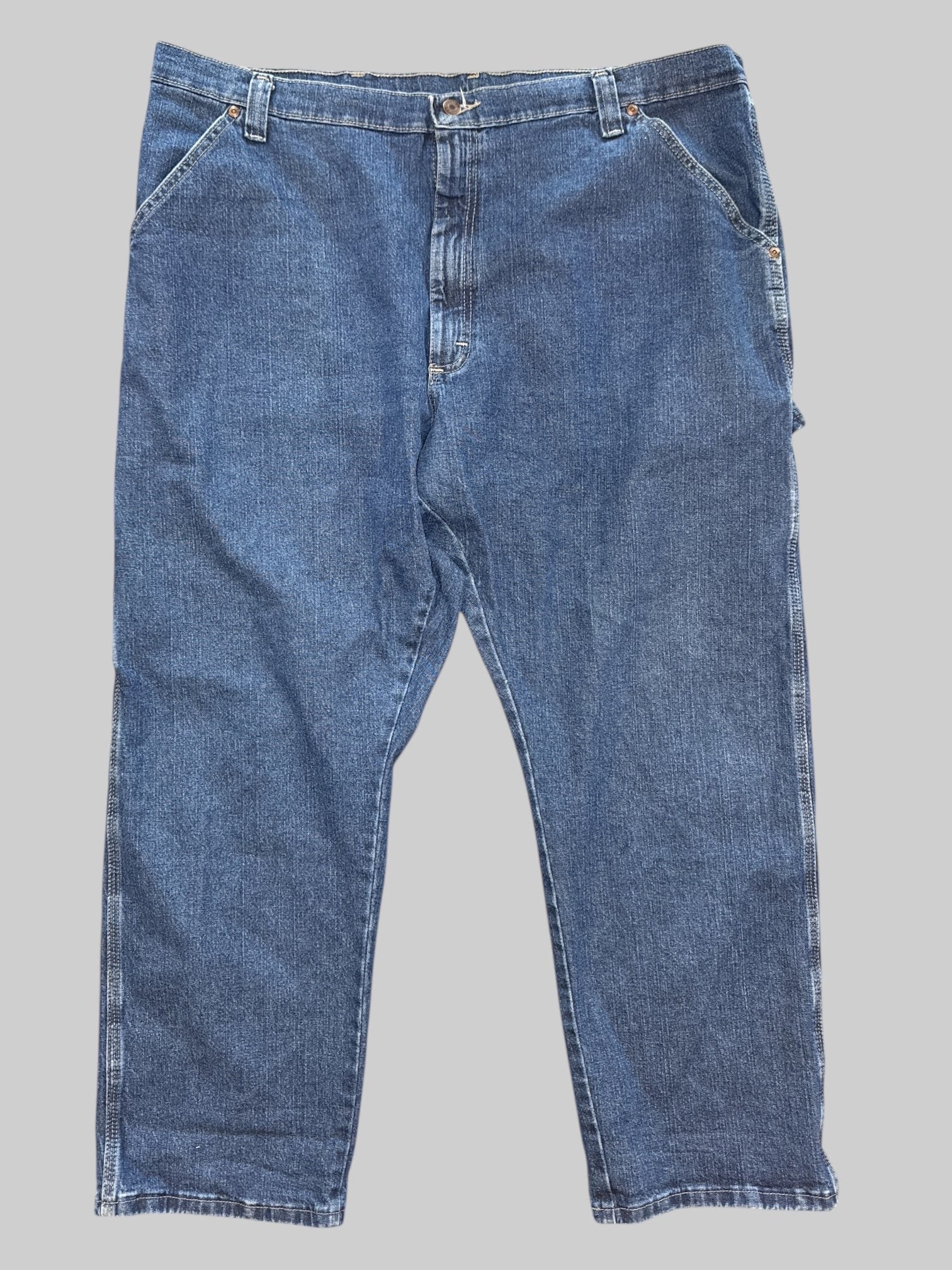 0X Dark wash Wrangler utility jeans