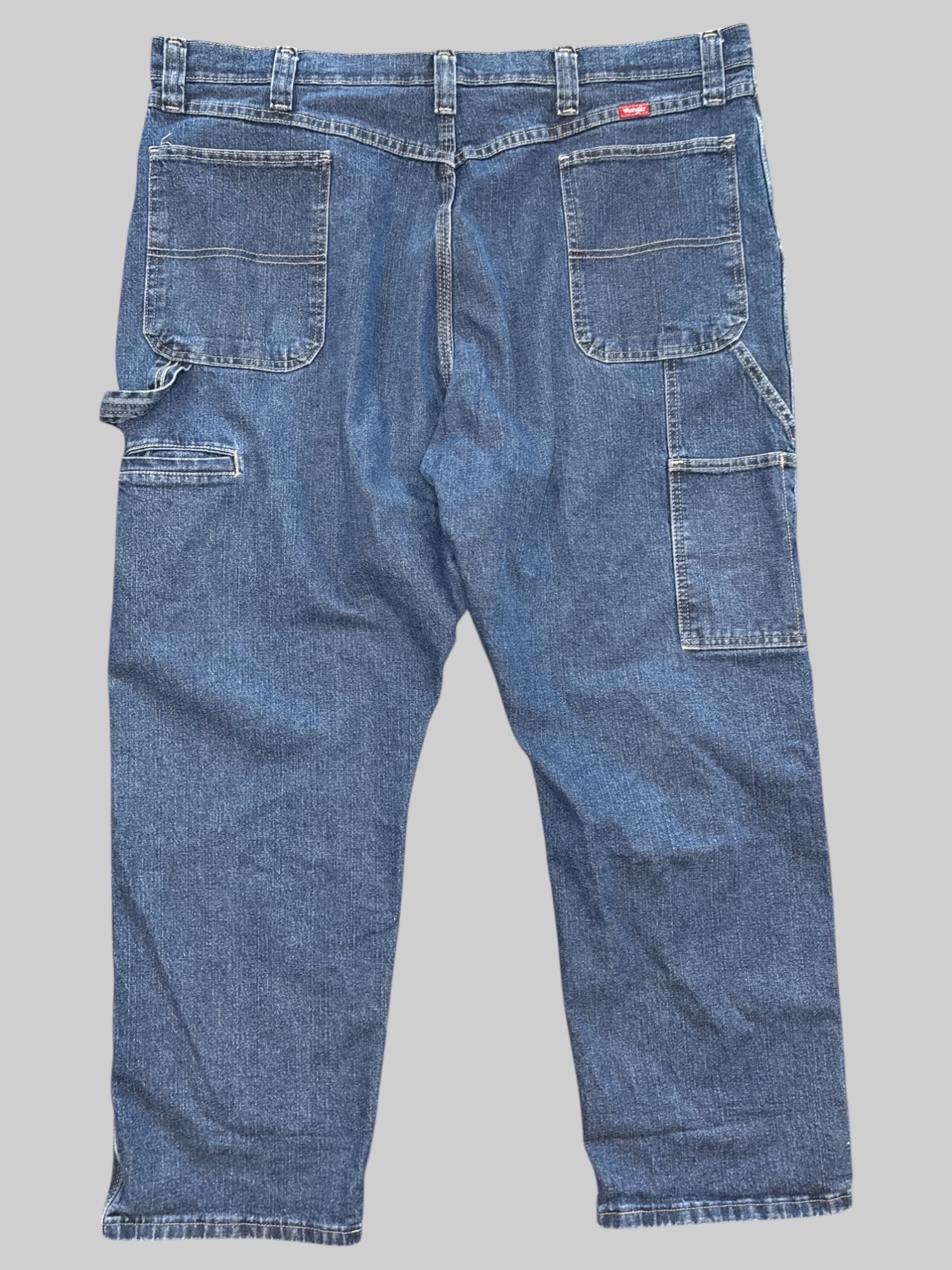 0X Dark wash Wrangler utility jeans