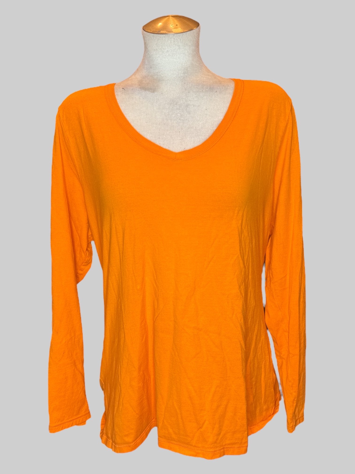 XL Orange long sleeve shirt