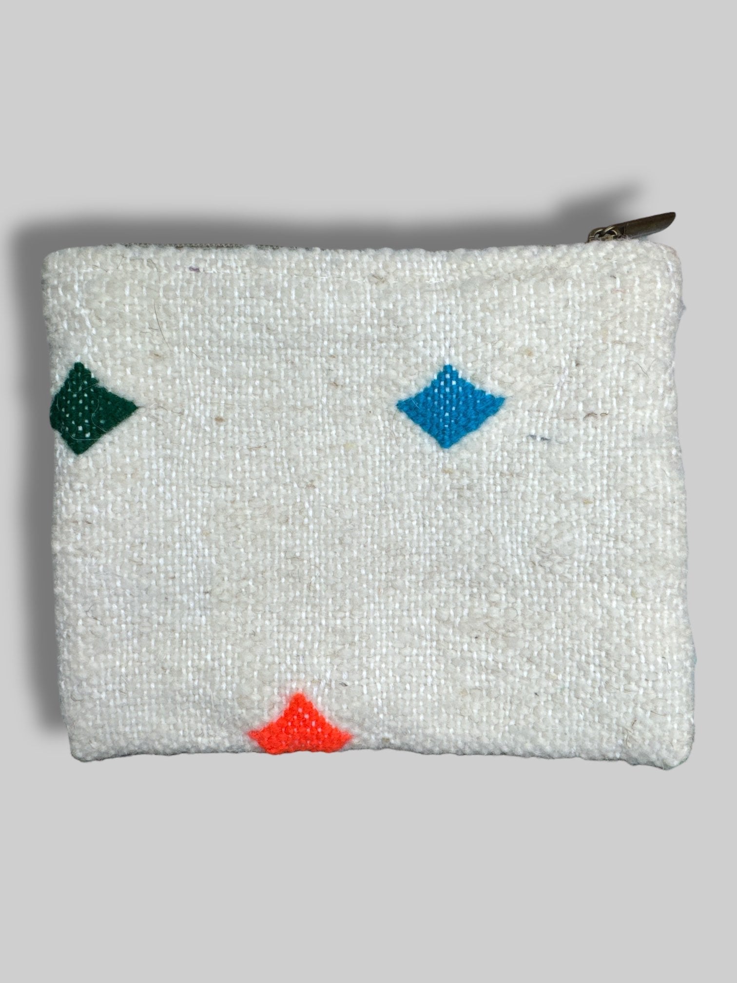 Cream color wool knit bag