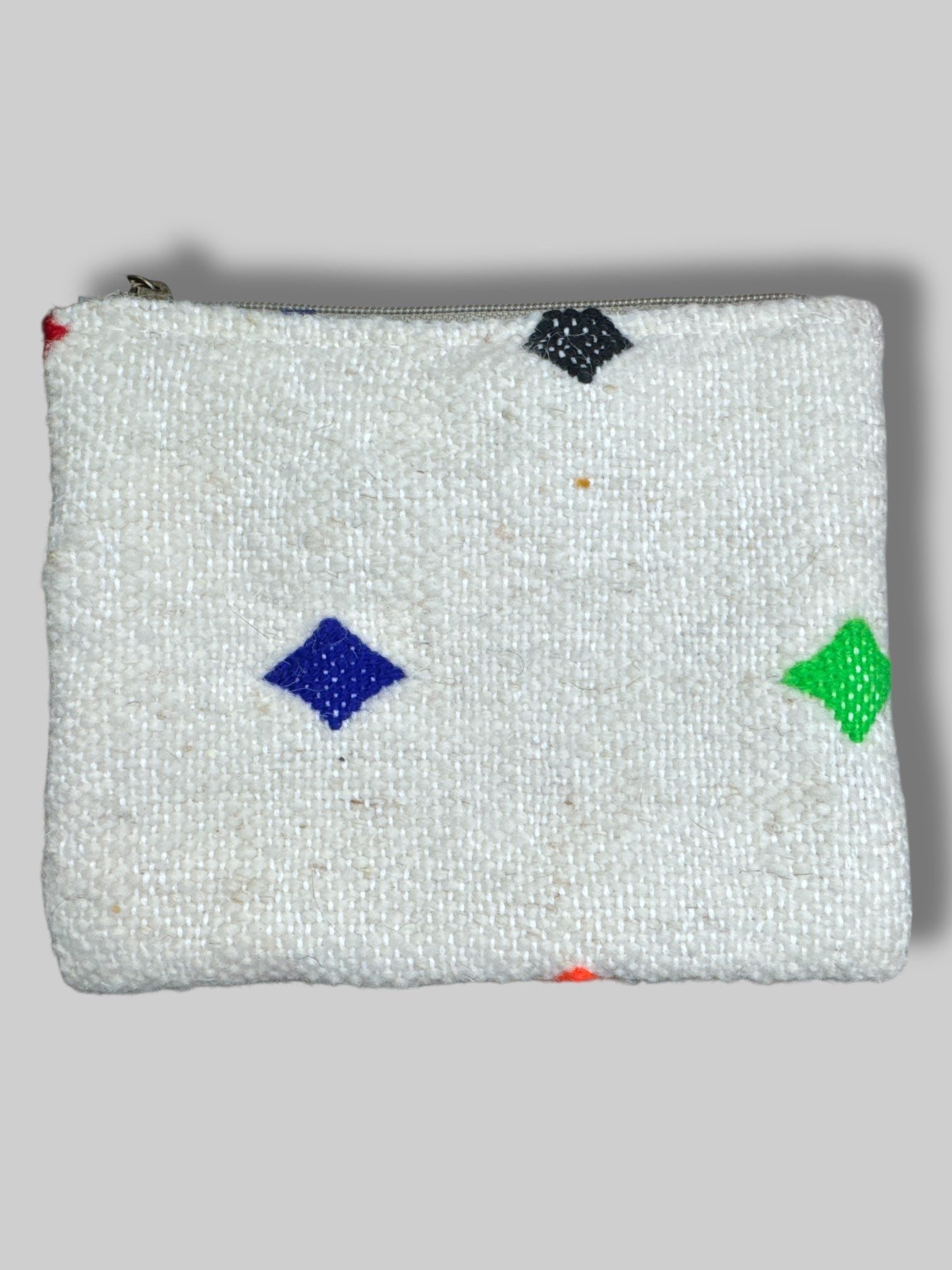 Cream color wool knit bag