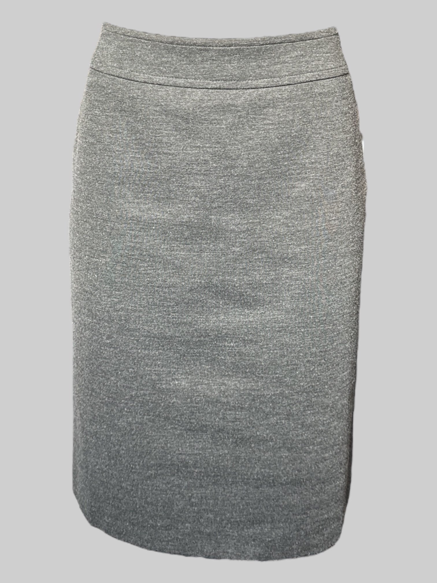 M dark gray pencil skirt with slit in back