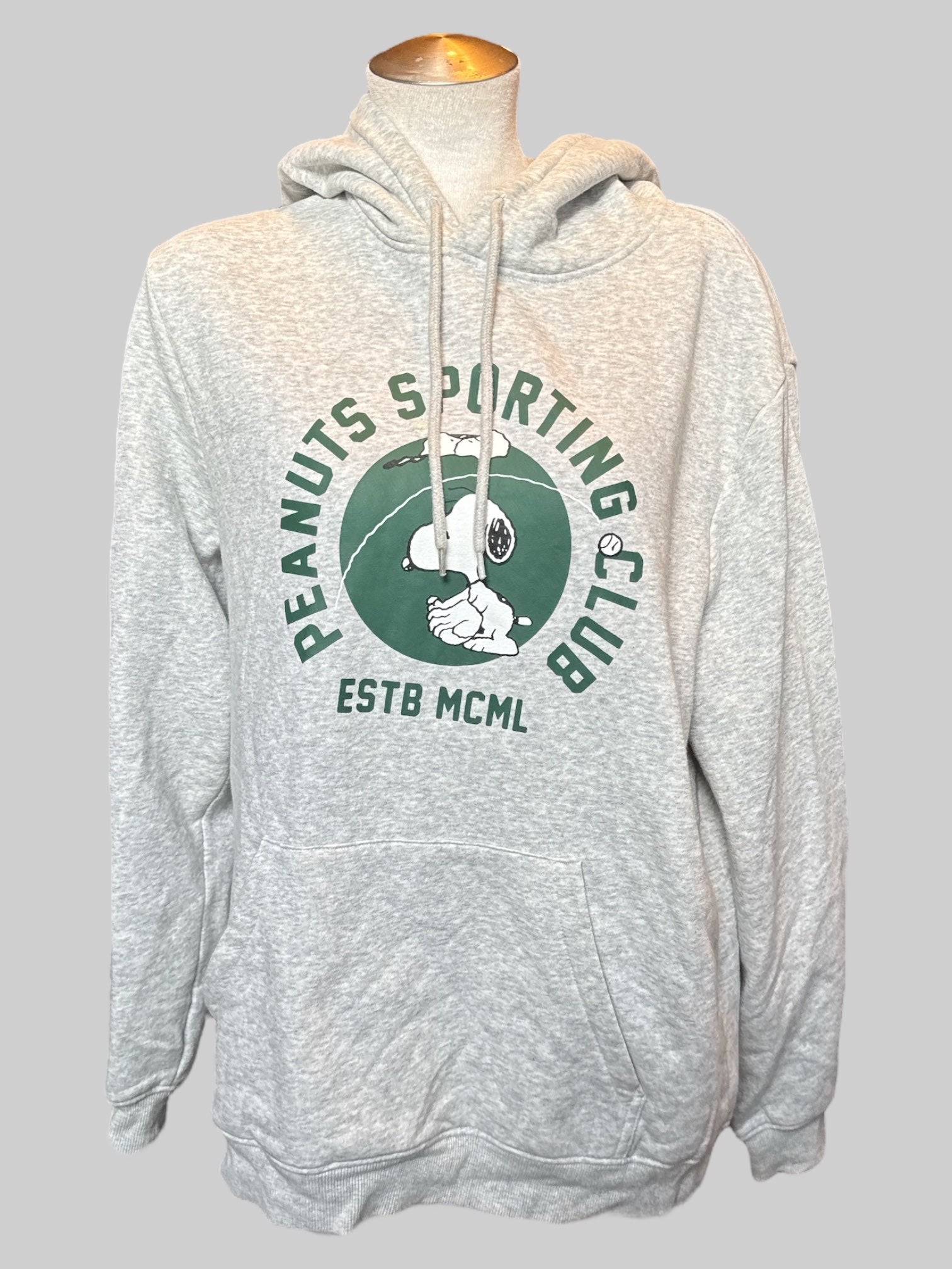 0X Heathered gray snoopy hoodie $13