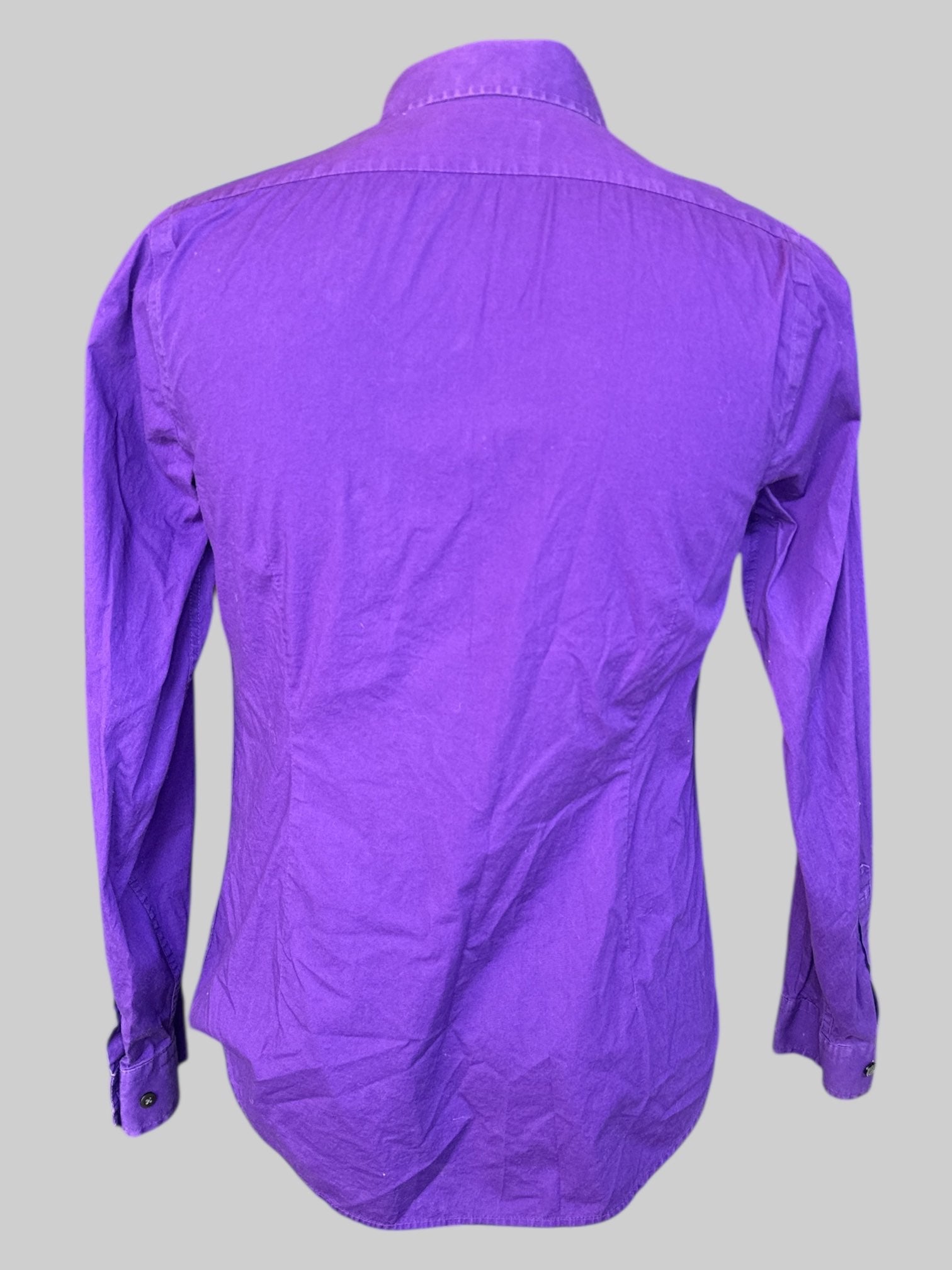 L Purple button up