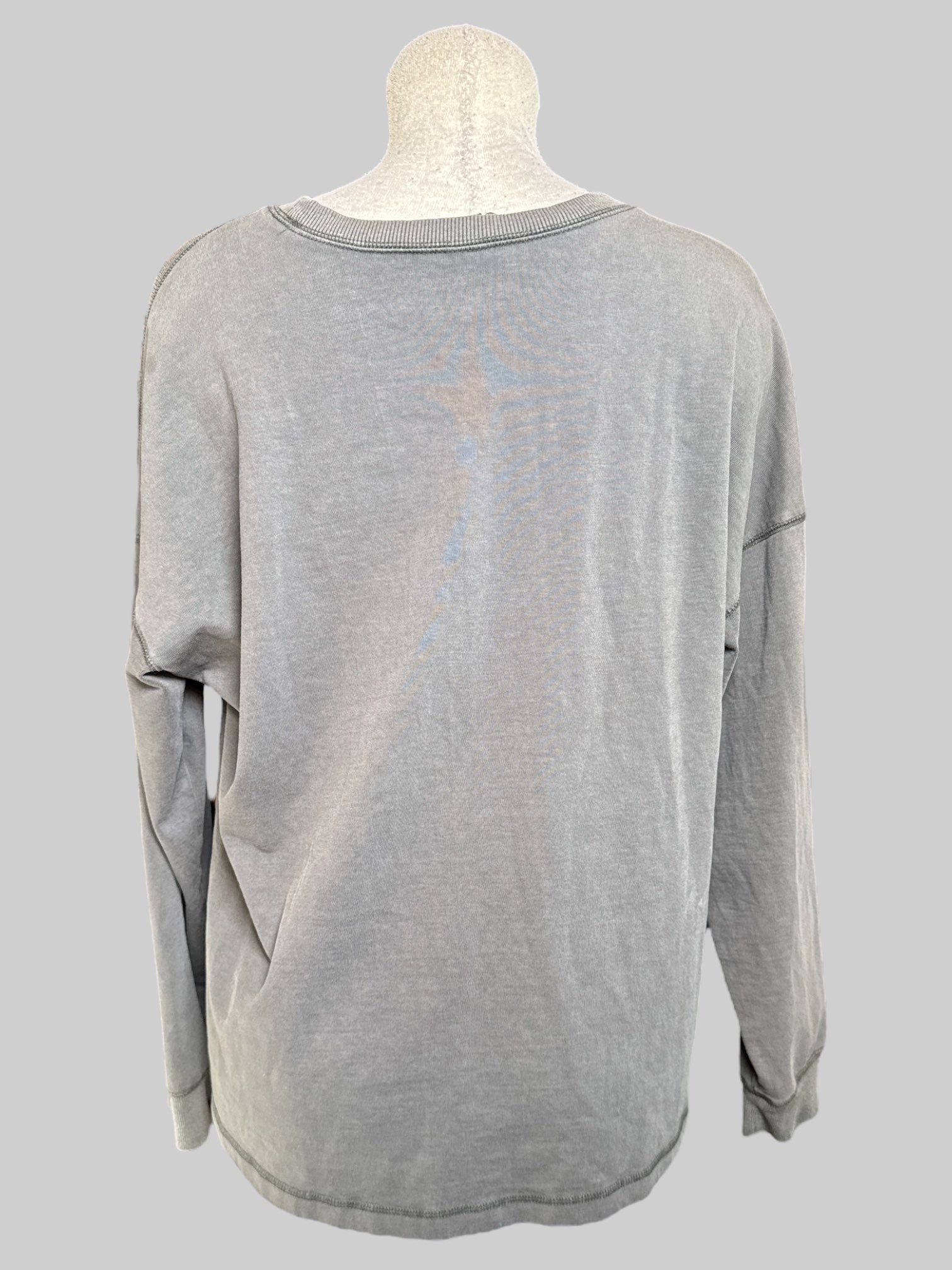 0X Grey knit sweater top