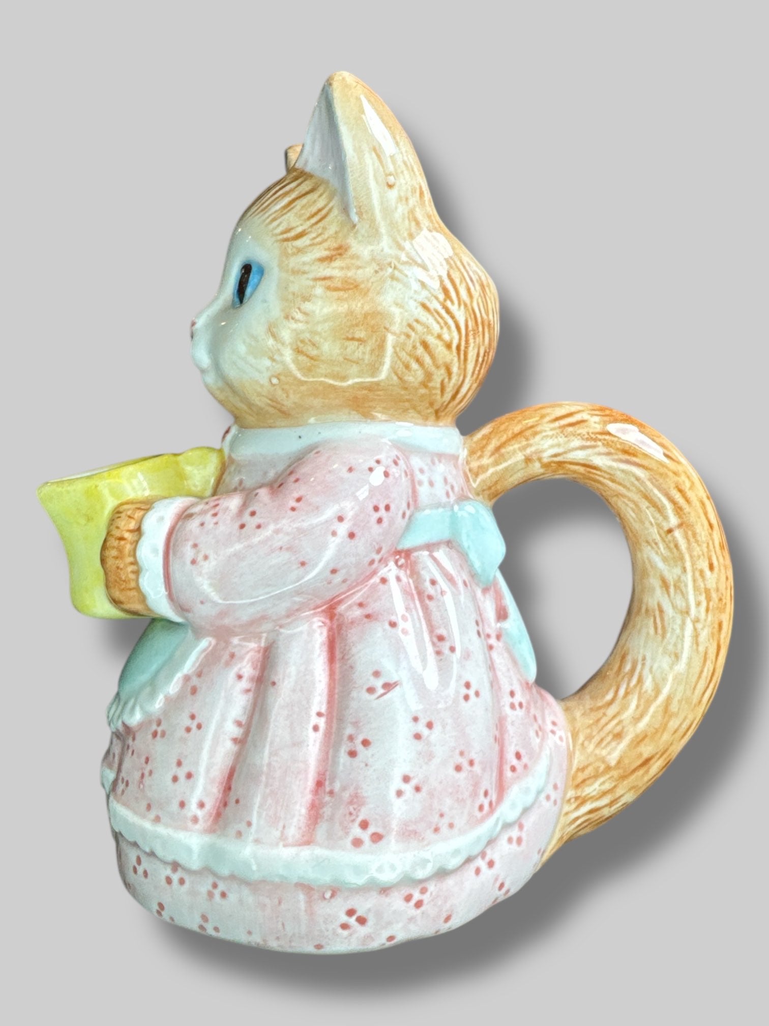 Vintage ceramic Avon cat woman small pitcher