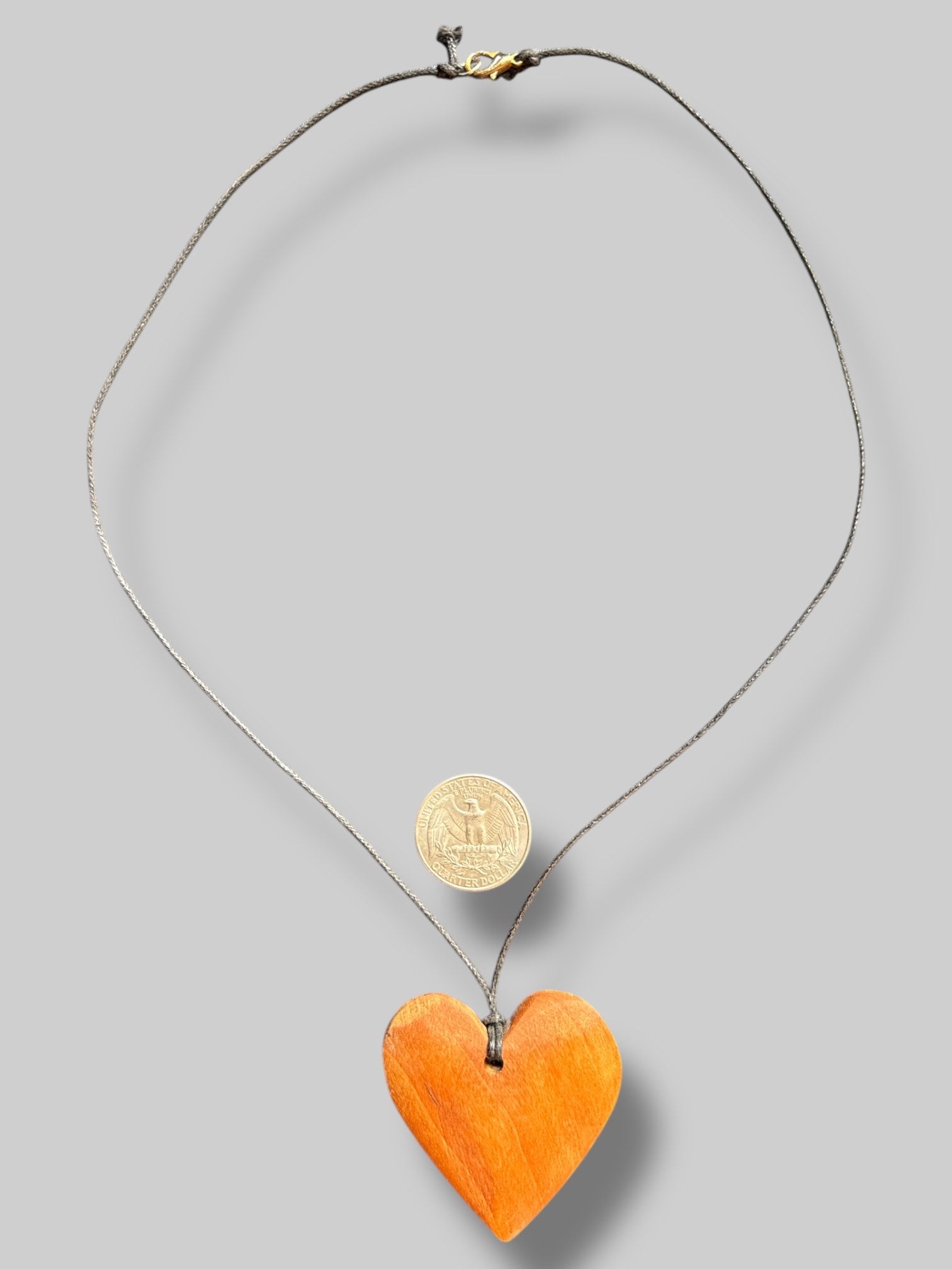 Wooden heart necklace