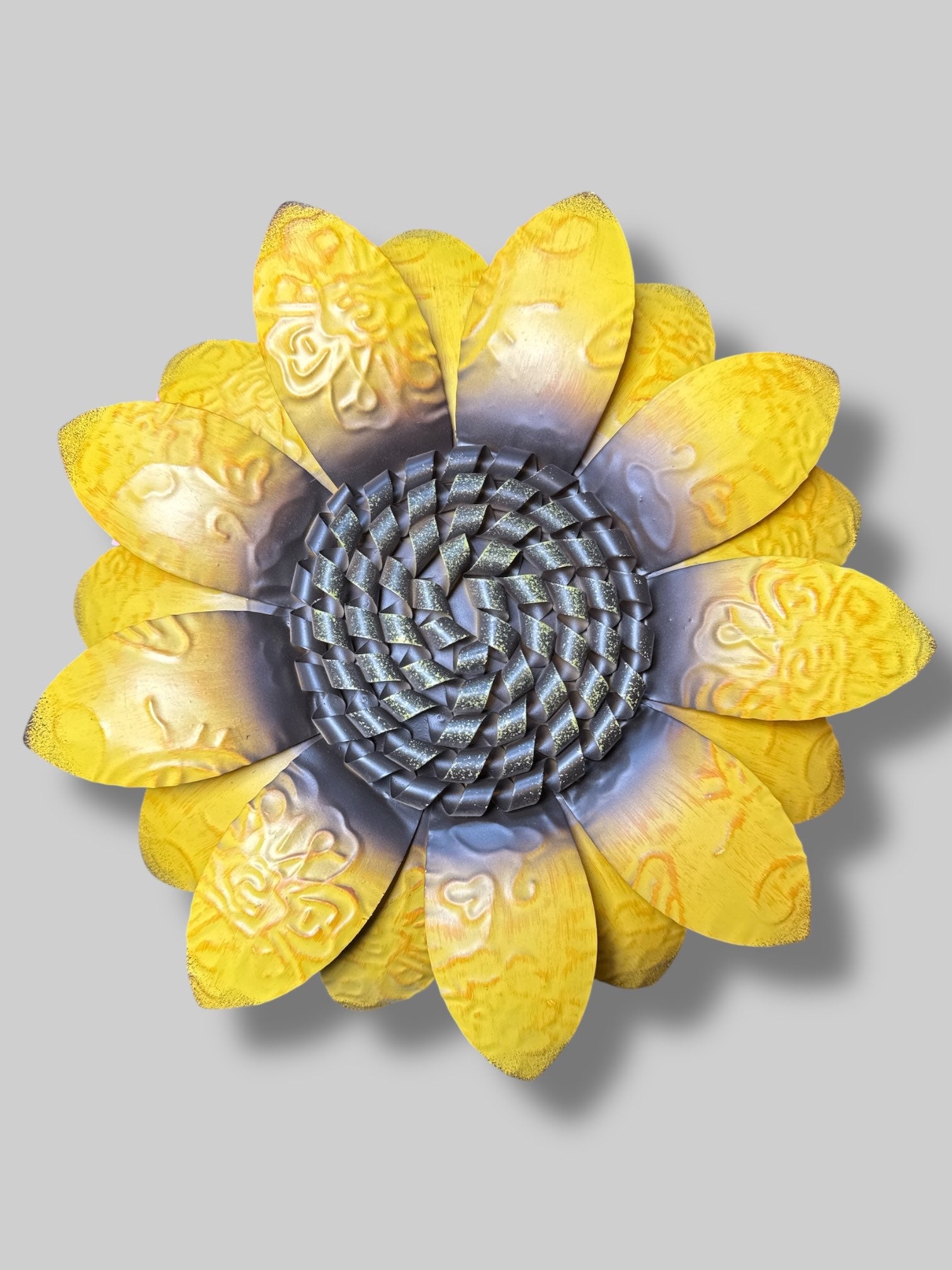 Metal yellow flower
