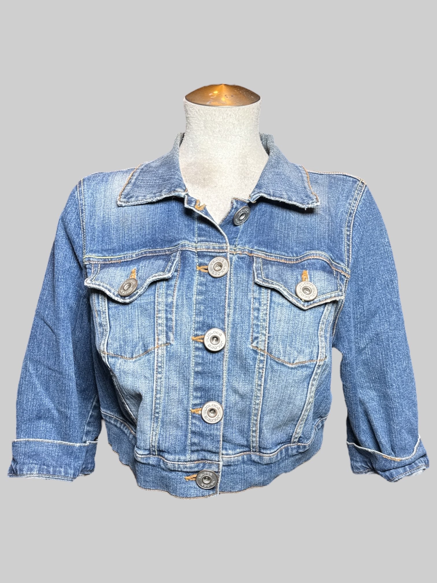 M Vintage cropped denim jacket