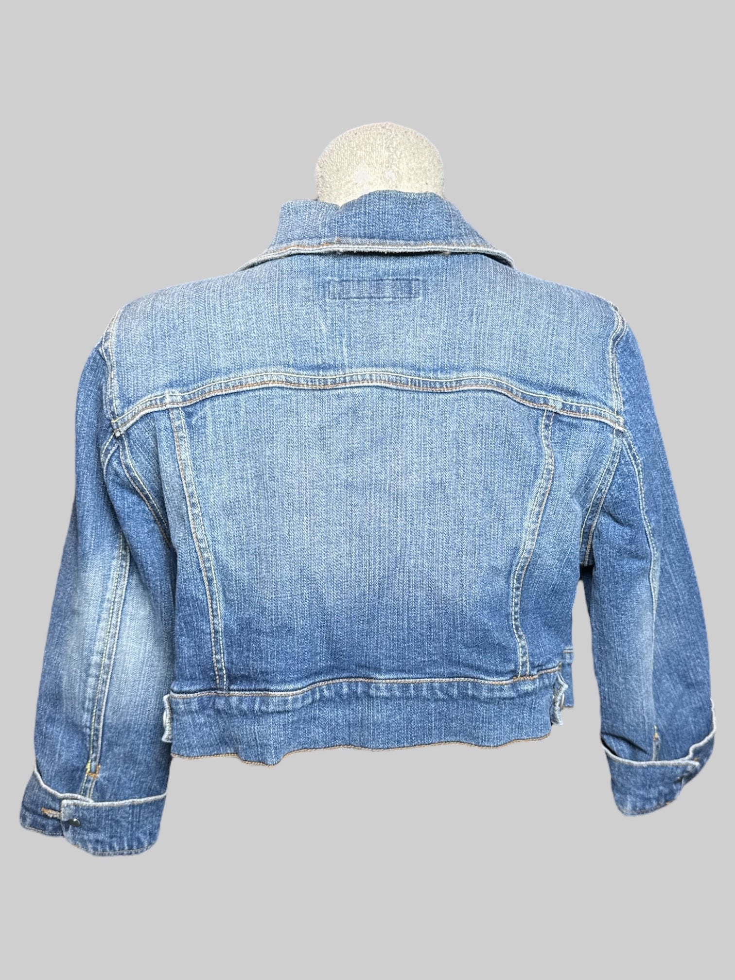 M Vintage cropped denim jacket