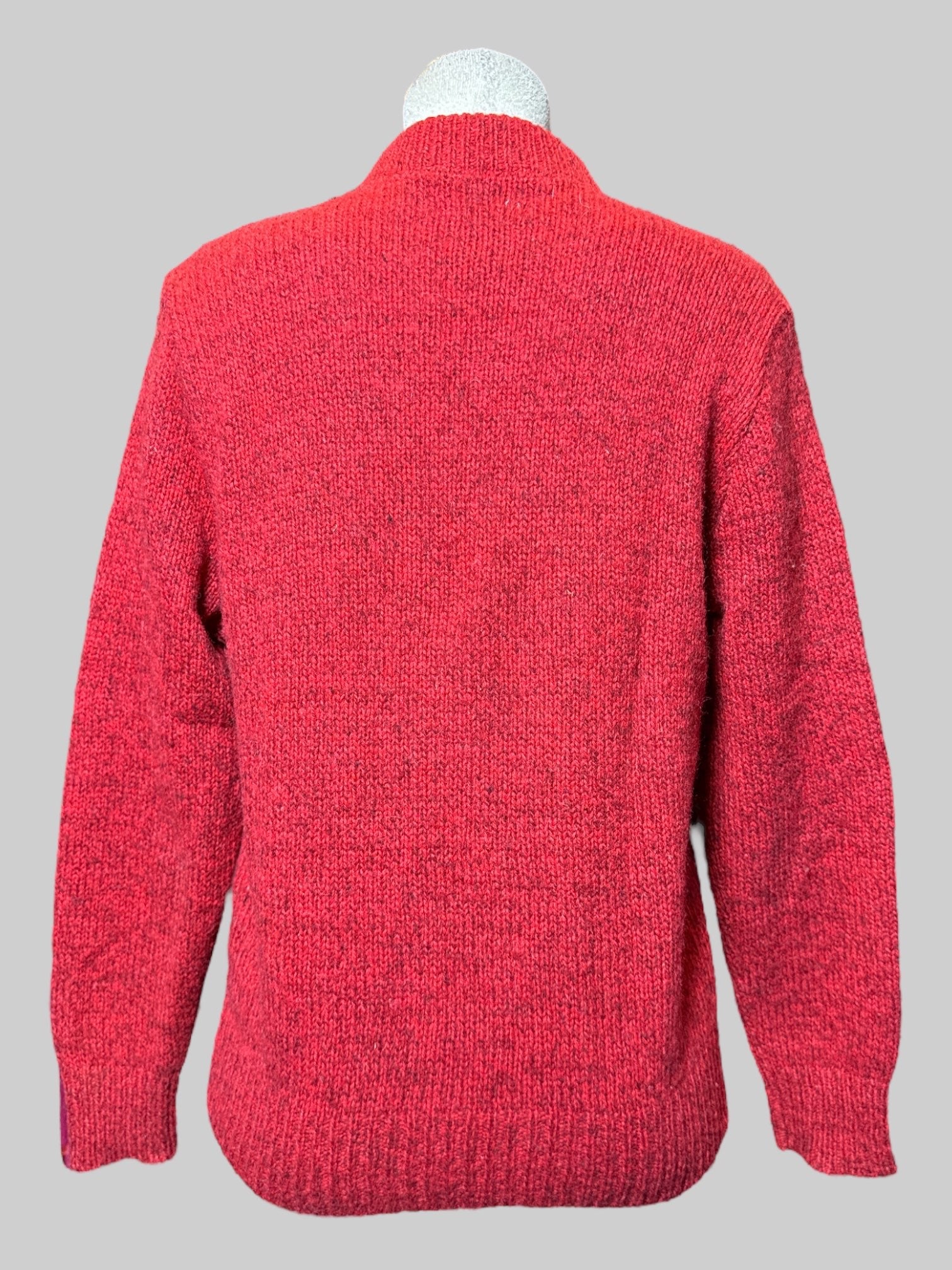 L vintage L.L. Bean red thick knit sweater with mock neck