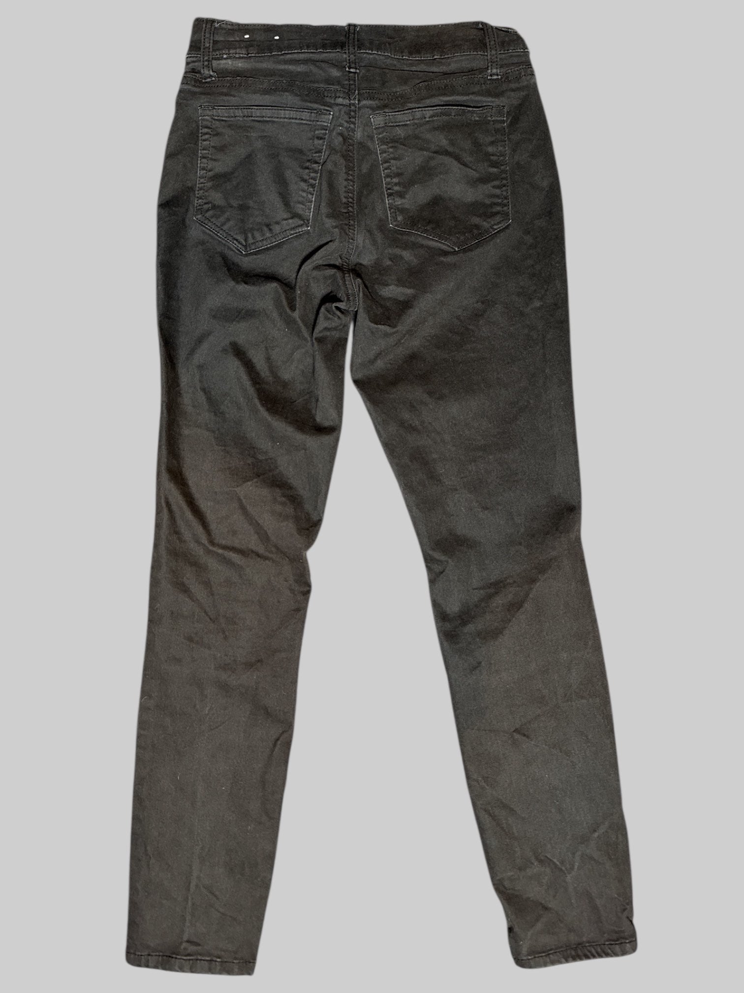 S black suede texture jeans