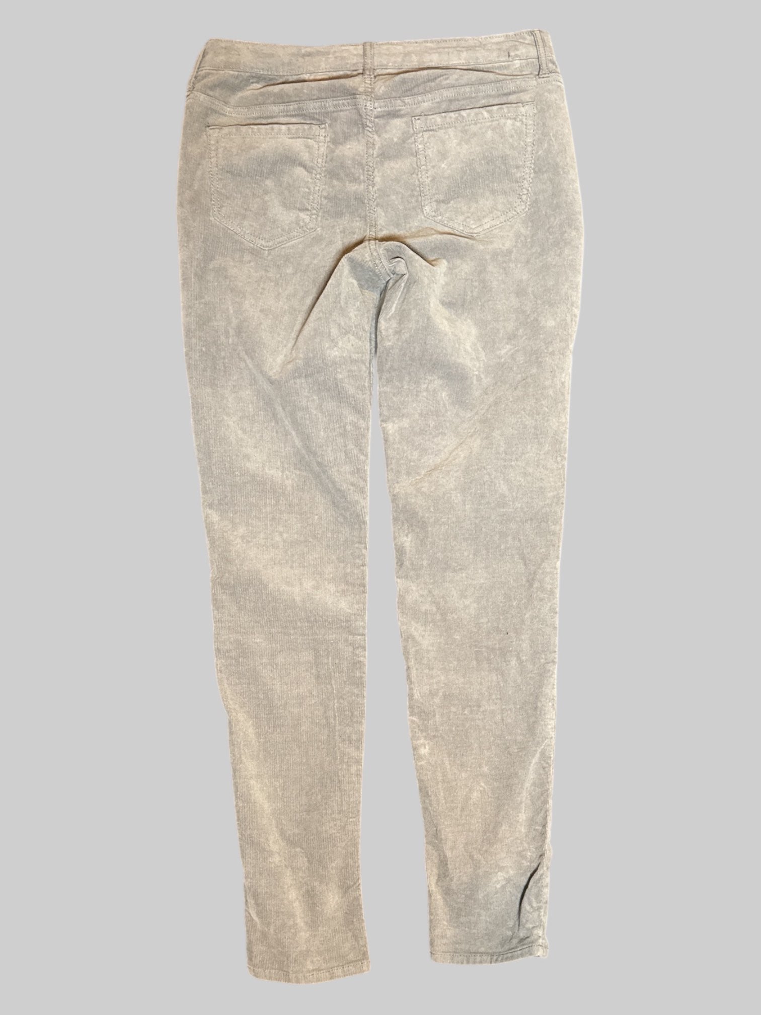 L tall light gray corduroy pants