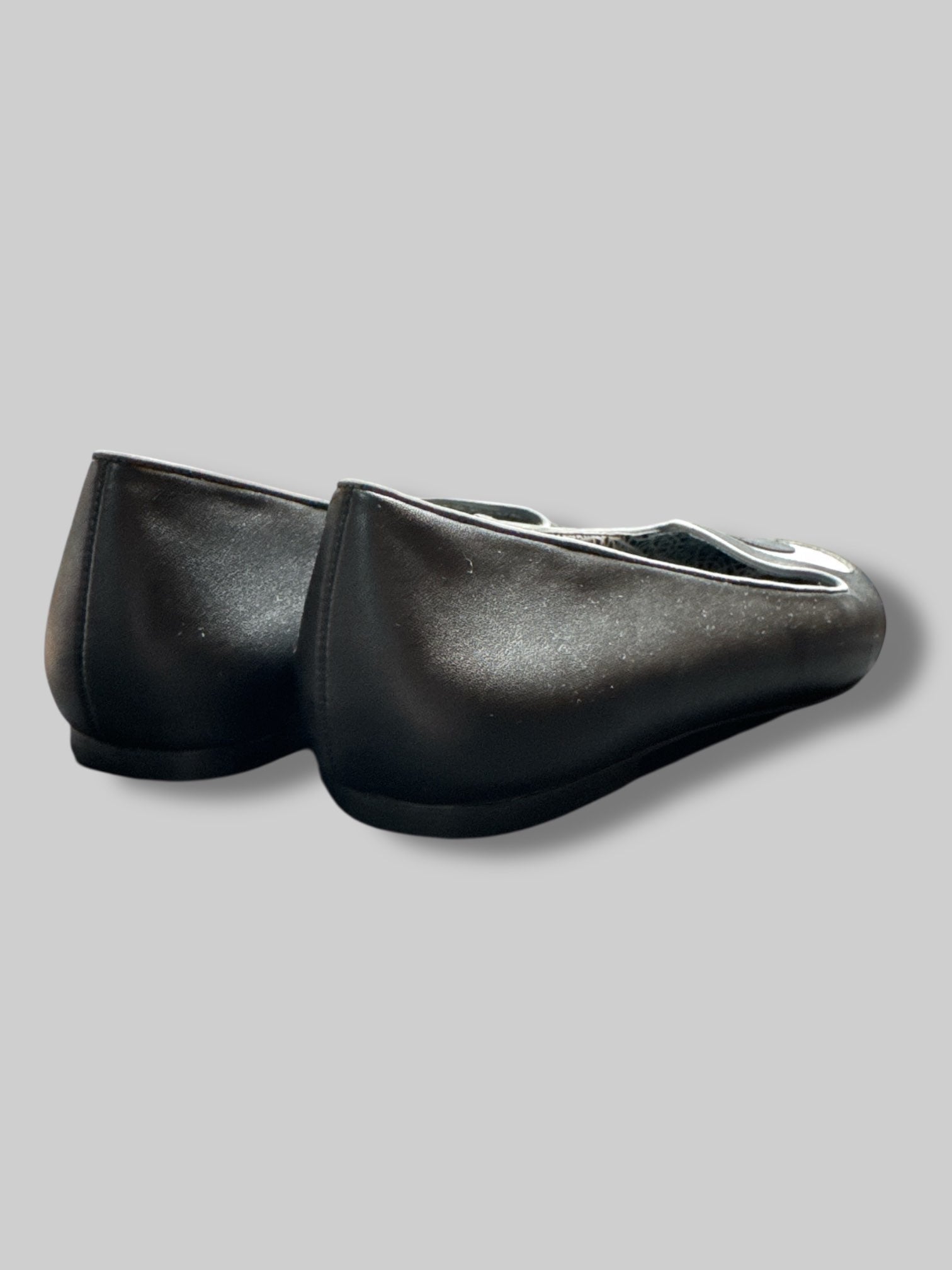 Size 11 Strangecvlt black holographic moon and star flats
