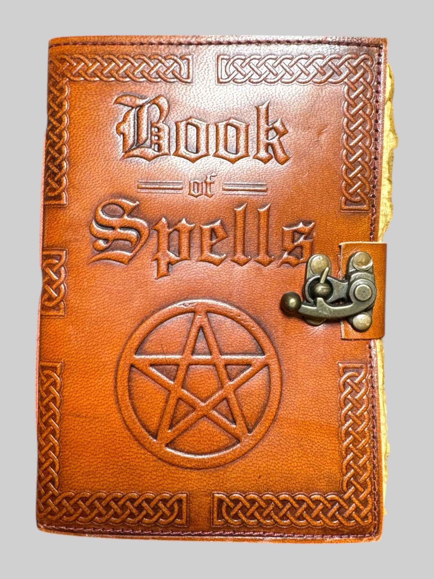 7” by 4” leather bound “Book of Spell”  journal