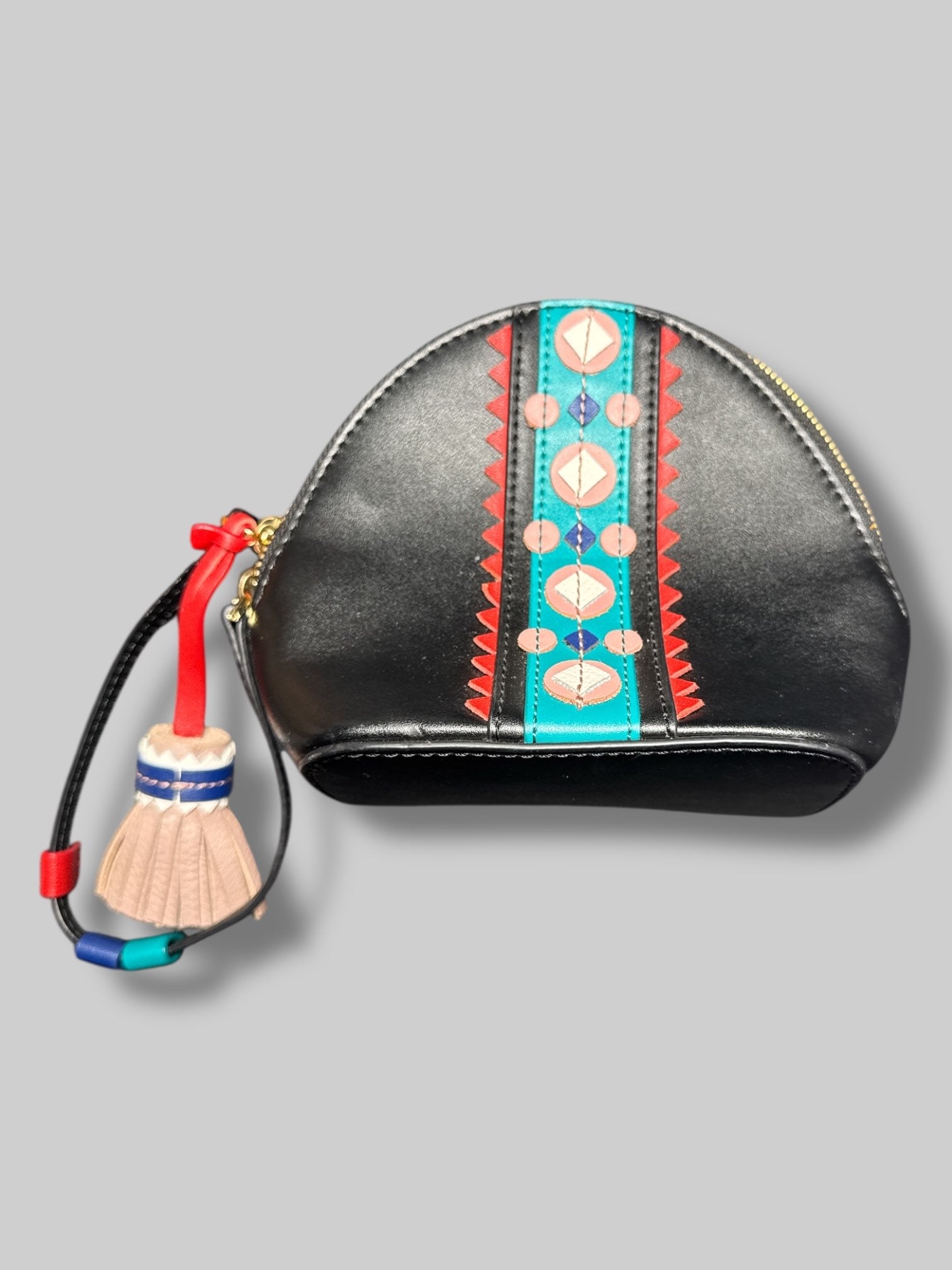 5.5in black bag with layered design