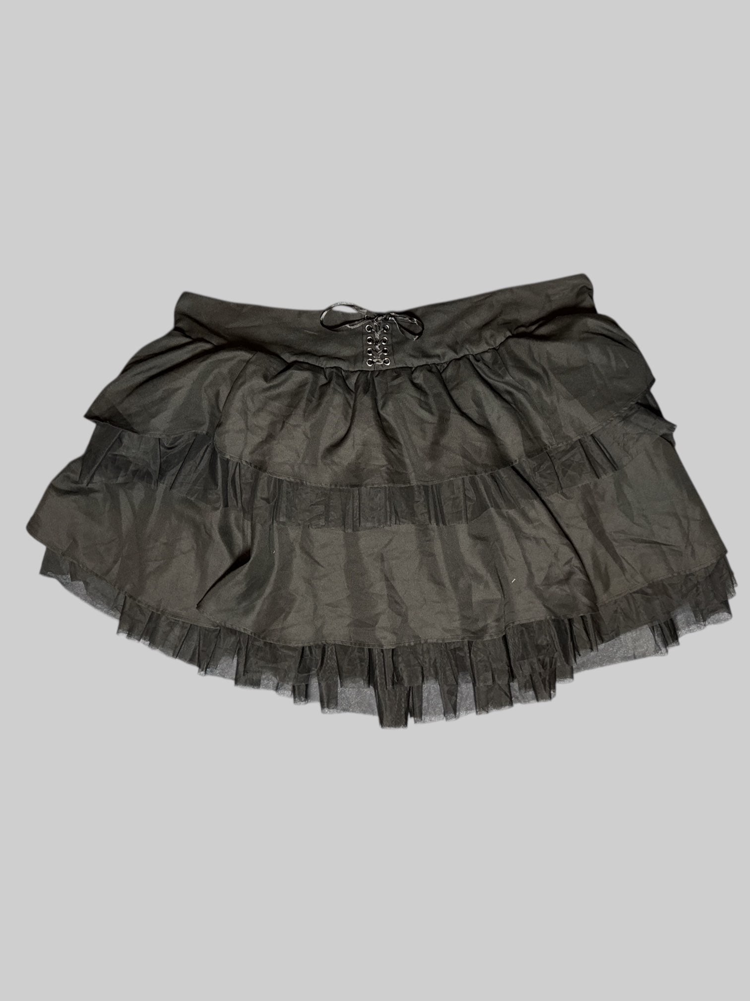 3X NWT black layered tulle skirt