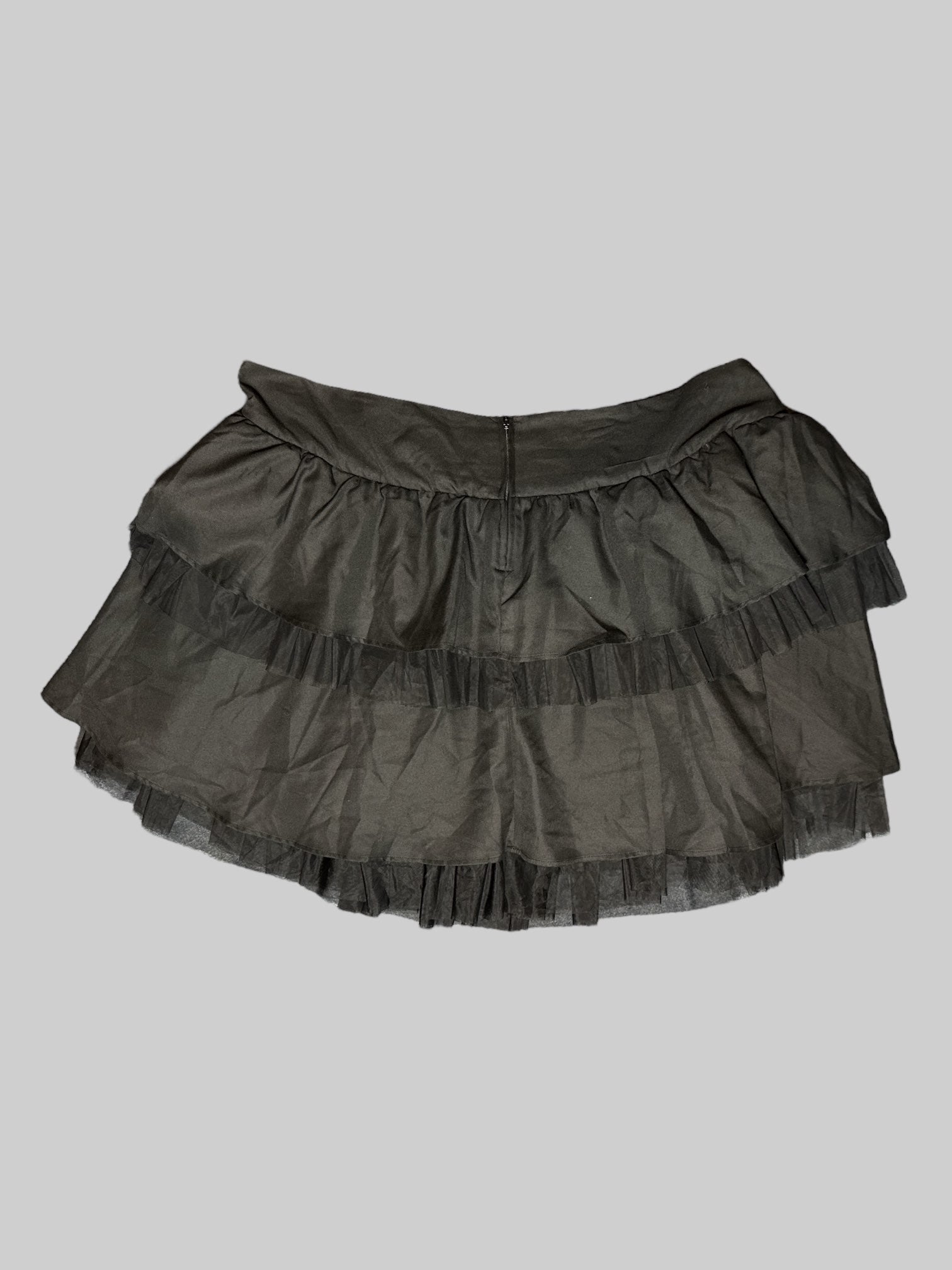 3X NWT black layered tulle skirt