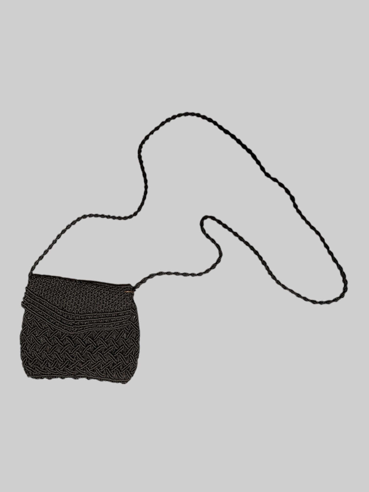 Woven black purse