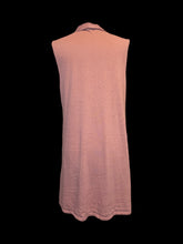Load image into Gallery viewer, 0X Dusty rose open front vest w/ pockets
