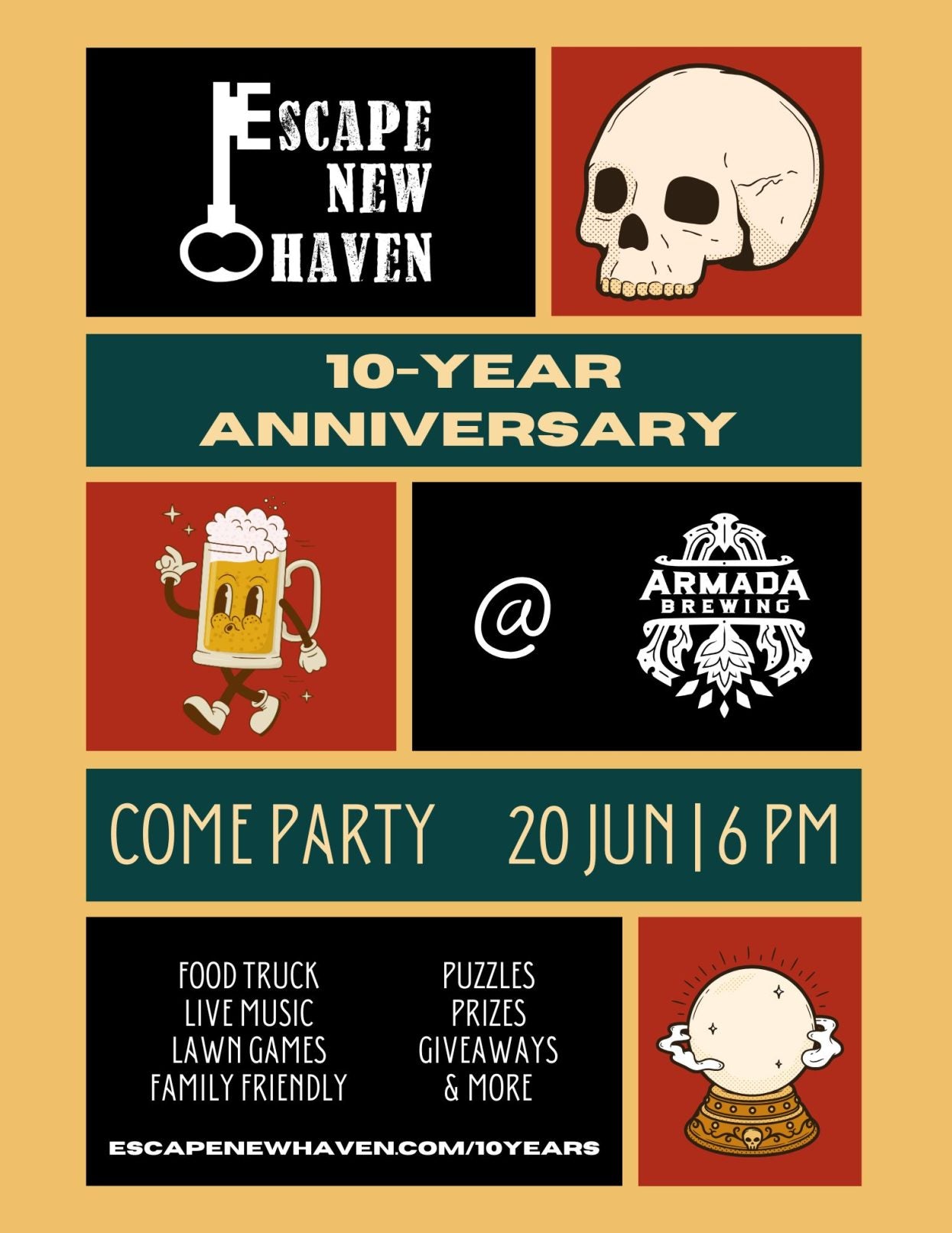06/20 Crow Party Station at Armada Brewing: Escape New Haven 10th Anniversary