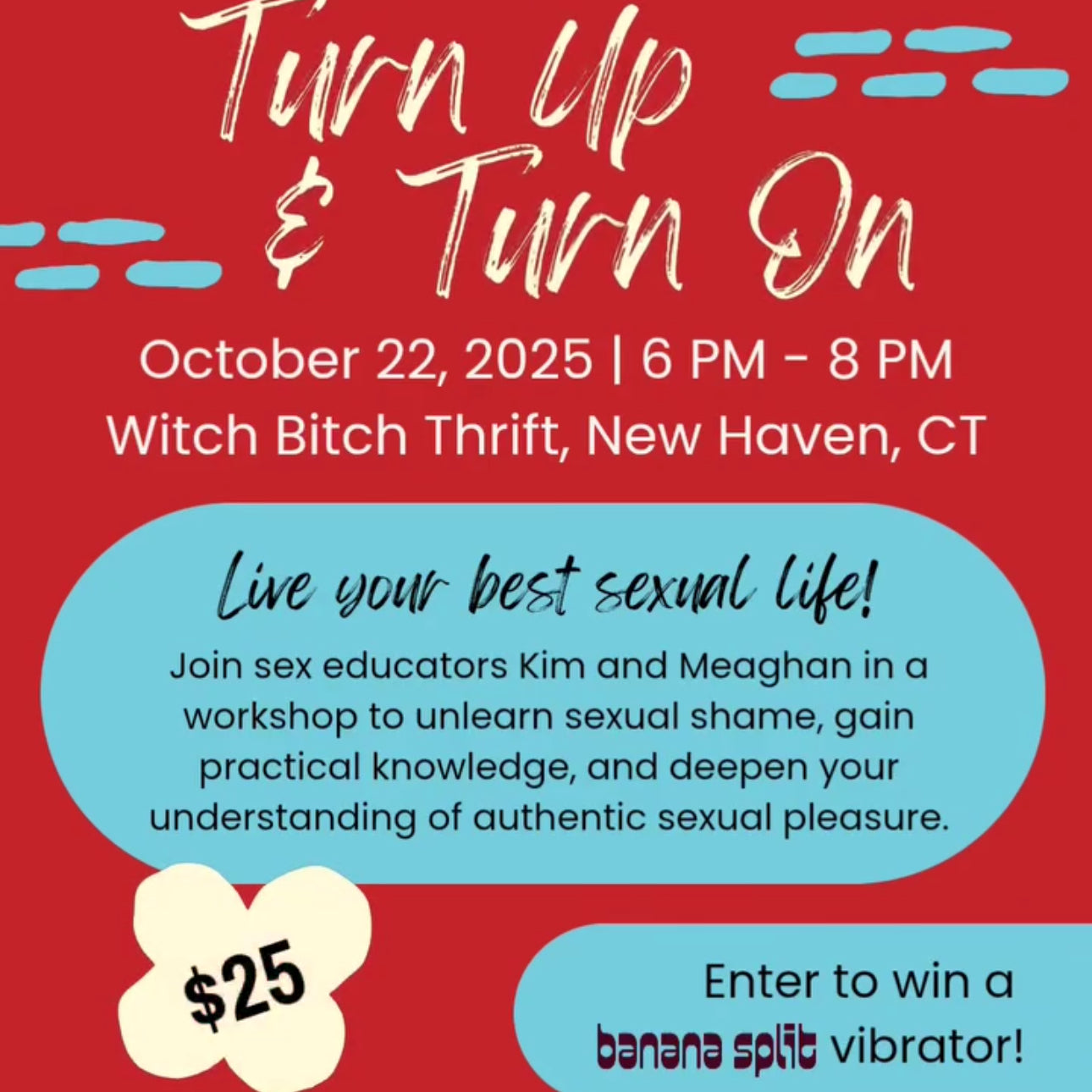 10/22 Turn Up & Turn On Sex Ed Workshop