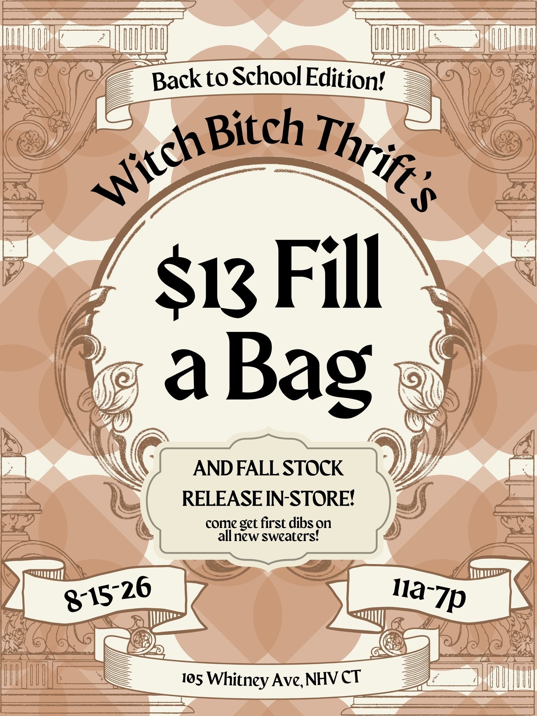 08/15: $13 Fill a Bag Bin Sale