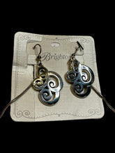 Load image into Gallery viewer, NWT Sterling Silver swirl pattern earrings &amp; necklace set
