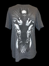 Load image into Gallery viewer, L Greyscale Wolverine graphic short sleeve crew neck top

