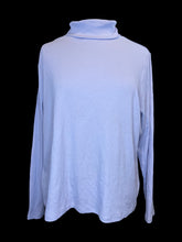 Load image into Gallery viewer, 3X Lilac rib knit long sleeve turtleneck top
