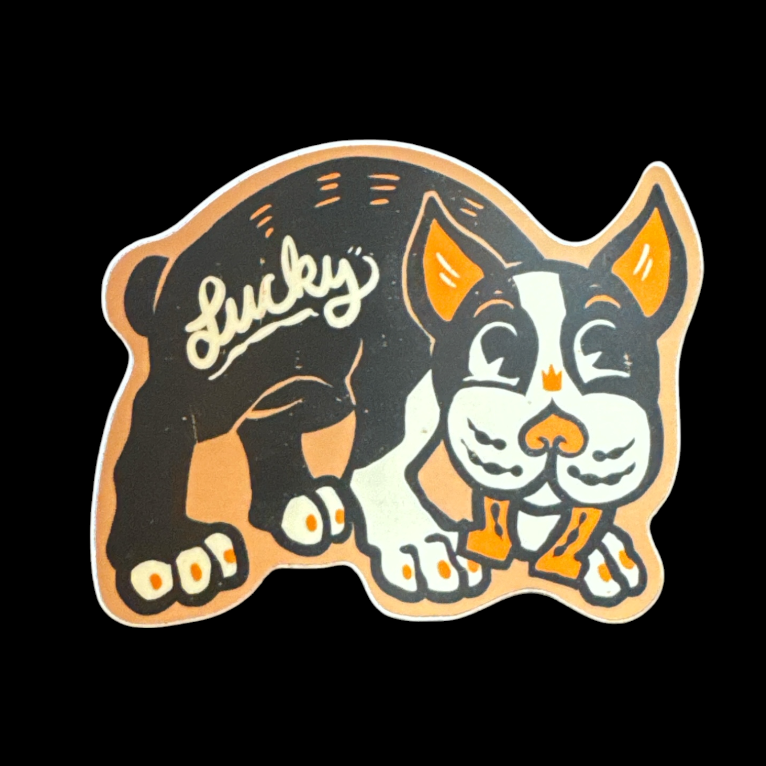 QD Lucky Dog Sticker