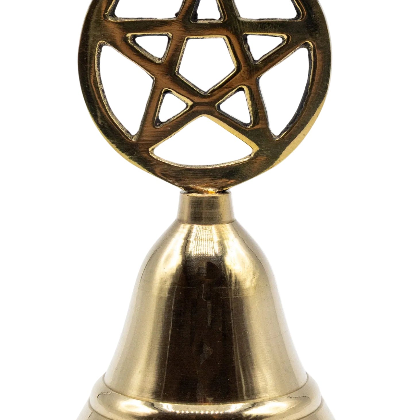 4" Brass Pentacle Altar Bell