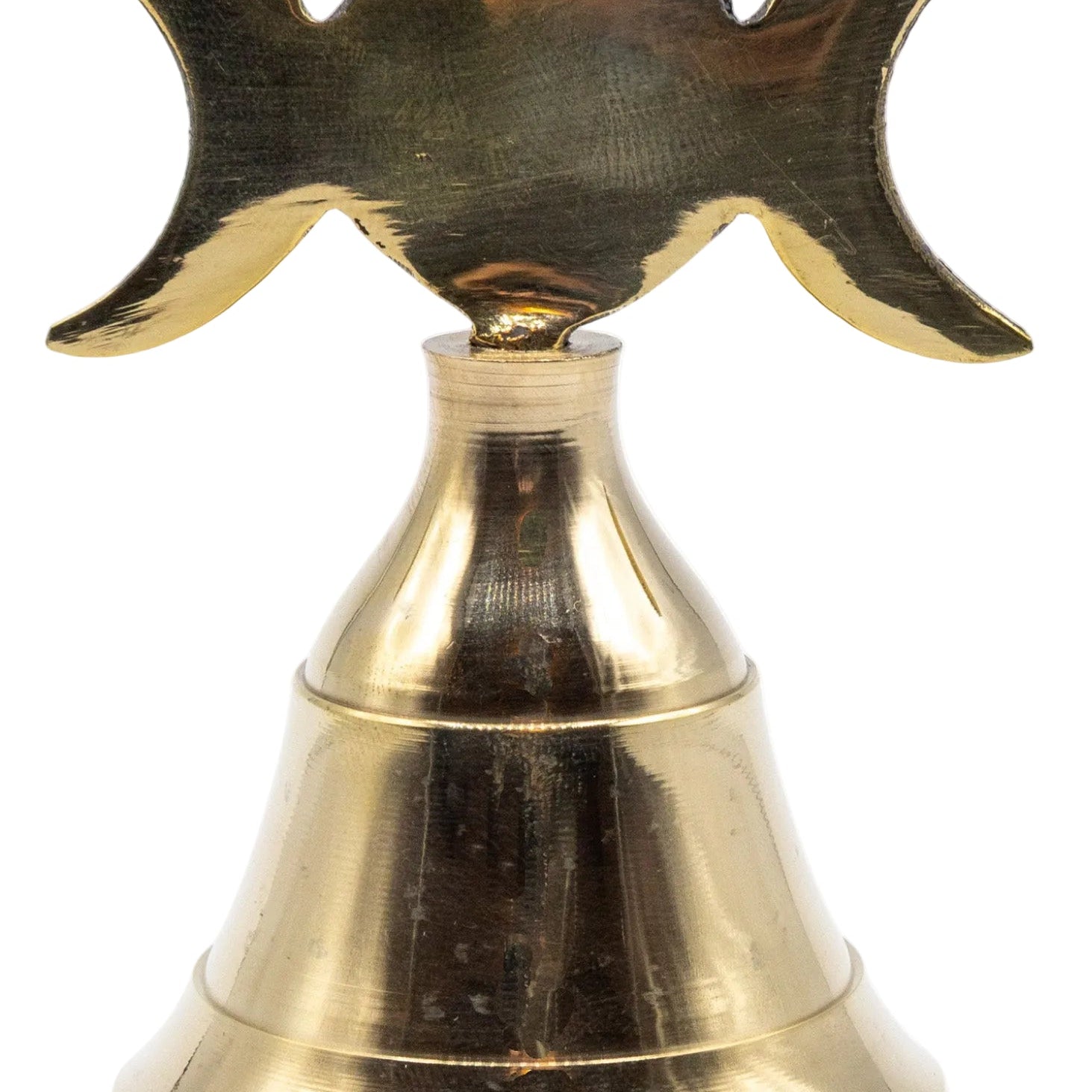 4" Brass Triple Moon Altar Bell