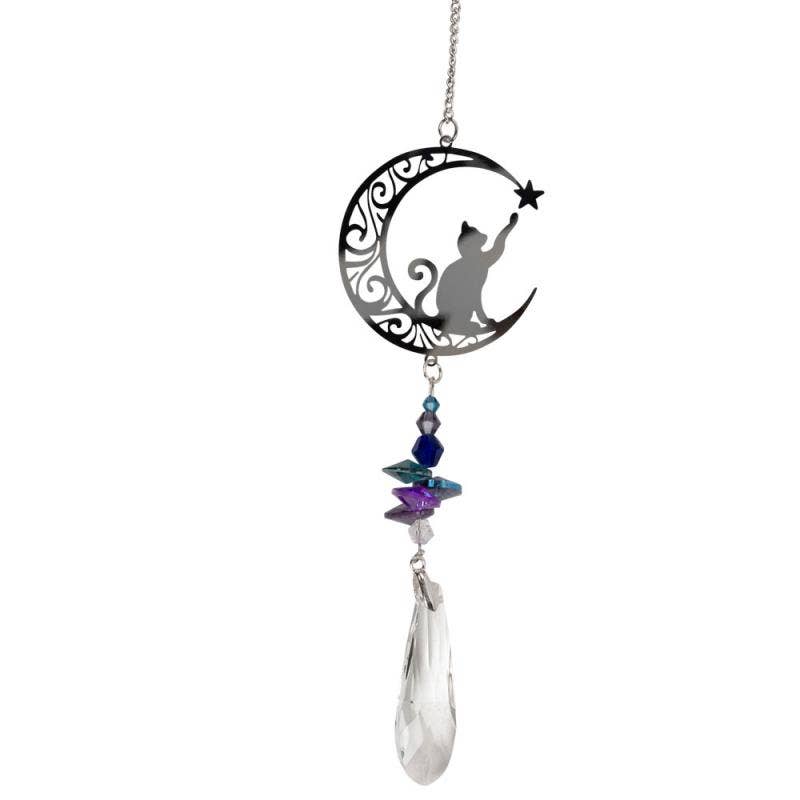 CAT SITTING ON THE MOON SUNCATCHER