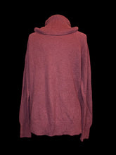 Load image into Gallery viewer, 3X Red knit long sleeve cowl neck sweater
