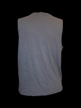 Load image into Gallery viewer, 1X Grey sleeveless top w/ light pink Japanese “Jurassic Park” logo

