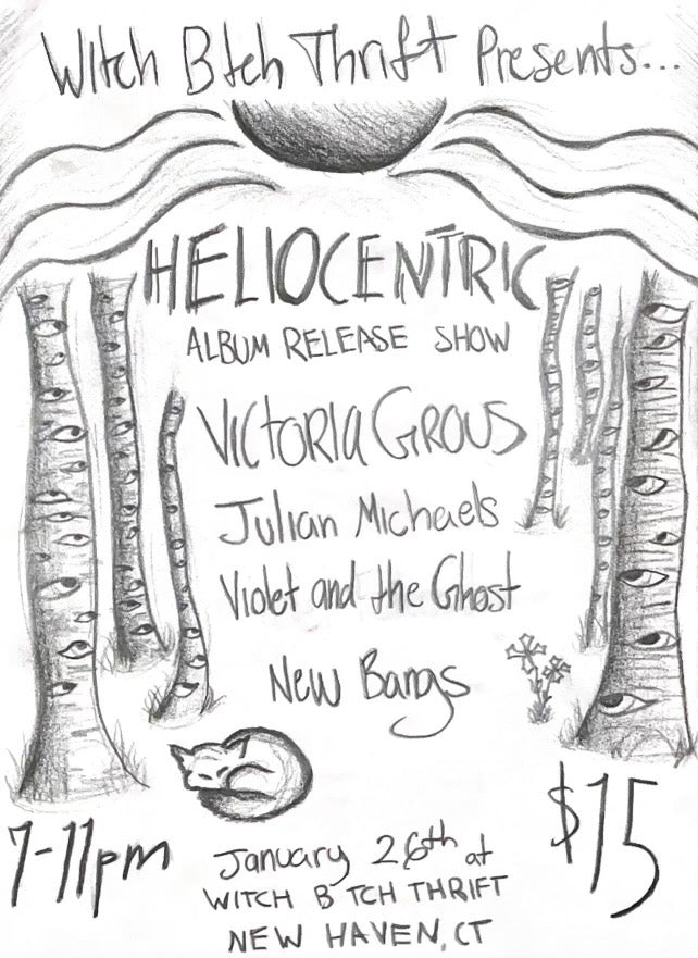 CONCERT | Heliocentric Album Release Show: Victoria Grous, Julian Michaels, Violet and the Ghost, New Bangs